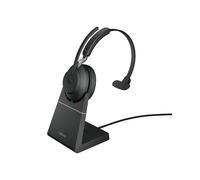 Jabra 26599-899-989 Casque sans fil Bluetooth 5.0 USB-A, portée 30m, arceau supra-aural, microphone boom, autonomie 24h, compatible Windows/macOS/Android/iOS