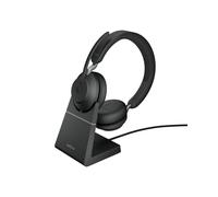 Jabra 26599-989-889 Casque Binaural Sans Fil Bluetooth 5.0 USB-C Portée 30m, Autonomie 24h, UC, Noir, PeakStop & Safetone, 20-20000Hz