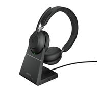 Jabra 26599-999-889 Evolve2 65 Casque Stéréo Sans Fil avec Socle de Charge