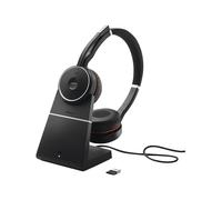 Jabra 7599-838-199 Jabra Evolve 75 UC Micro-casque sans fil supra-auriculaire avec chargeur