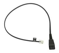 Jabra - Câble Pour Casque Micro - Rj-10 Mâle Pour Déconnexion Rapide Mâle - Charbon - Pour Jabra Gn 2100, Gn 2200 Duo, Gn 2200 Mono