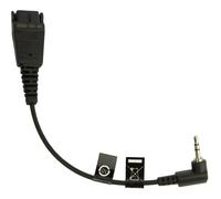 Jabra 8800-00-46 câble audio 0,15 m QD 2.5mm jack Noir