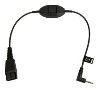 Jabra 8800-00-55 câble audio 0,3 m QD 2.5mm jack Noir