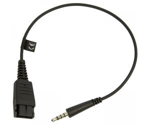 Jabra 8800-00-99 changeur de genre de câble Quick Disconnect (QD) 3,5 mm Noir
