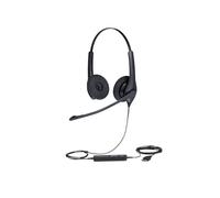 Jabra BIZ 1500 Duo : Casque filaire USB Type-A & Bluetooth, arceau supra-aural noir, micro unidirectionnel antibruit, 20-6800Hz, câble 2.3m