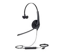 Jabra Biz 1500 USB-A On-Ear Mono Headset - Corded Headphone with Noise-cancellin