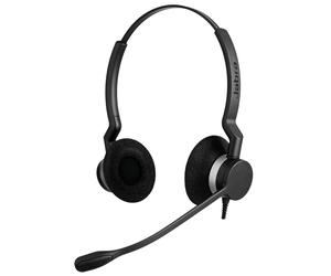 Jabra Biz 2300 Duo Casque Avec fil Arceau Bureau/Centre d'appels Bluetooth Noir