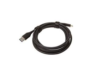 Jabra câble d'alimentation USB-C 1m Câble d'alimentation officiel Jabra EMEA dédié aux systèmes PanaCast, avec connecteur USB-C et longueur de 1 m.