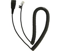 Jabra Câble QD vers modulaire Rj Extension Coiled Cord pour Cisco IP NEU, 79,2", noir, pour smartphone et téléphone IP Cisco