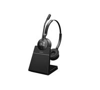 Jabra Casque stéréo Engage 55 MS – Adaptateur DECT Link 400a USB-A, Support, Câble USB-C/USB-A, Étui