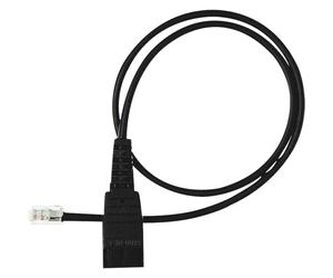 Jabra Cordon droit P6 RJ11 pour casques GN Netcom | Accessoires Cordon Jabra avec QD et RJ11