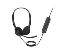 Jabra Engage 40 - Micro-casque filaire stéréo & contrôle d'appels intégré - Ultra léger, 2 micros à réduction de bruit, câble USB-A - Certifié MS Teams, fonctionne avec toutes les plateformes - Noir