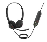 Jabra Engage 40 - Micro-casque filaire stéréo avec contrôle d'appels intégré - 2 micros à réduction de bruit, câble USB-C - Fonctionne avec les plateformes UC telle que Zoom & Unify - Noir