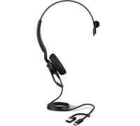 Jabra Engage 40 Inline Link - USB-A/USB-C - Micro-casque filaire mono certifié pour Microsoft Teams