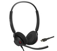 Jabra Engage 40 (4099-410-299) Casque Binaural USB-C, Arceau, Micro Boom, 2 Mic MEMS, 50-20000Hz, Noir, Câble 1.6m, UC, DSP, 63g