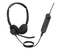 Jabra Engage 50 II - Micro-casque filaire stéréo avec contrôle d’appel Link - 3 micros à réduction de bruit, ultra-léger, USB-A - Certifié MS Teams, fonctionne avec toutes les plateformes - Noir