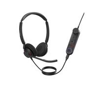 Jabra Engage 50 II - Casque binaural filaire USB Type-A, arceau, 3 micros MEMS, 50-20000Hz, noir, unité de commande, optimisé MS