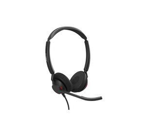 Jabra Engage 50 II - Casque Binaural Filaire USB Type-A, Micro Boom 3 Micros MEMS, 100-14000Hz, Supra-aural, UC, Noir, 63g