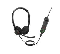 Jabra Engage 50 II - Micro-Casque Filaire stéréo avec contrôle d’Appel Link - 3 micros à réduction de Bruit et câble USB-C - Fonctionne avec Les Plateformes UC telles Que Zoom & Unify - Noir