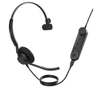 Jabra Engage 50 II - Micro-casque filaire mono & unité de contrôle d’appel Link - 3 micros à réduction de bruit, ultra-léger, USB-A - Certifié MS Teams, fonctionne & toutes les plateformes - Noir