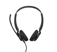 Jabra Engage 50 II - Micro-casque filaire stéréo avec contrôle d’appel Link - 3 micros à réduction de bruit, ultra-léger, USB-C - Certifié MS Teams, fonctionne avec toutes les plateformes - Noir