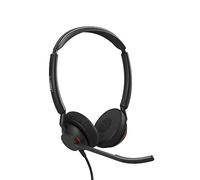 Jabra Engage 50 II - Micro-Casque Filaire stéréo, Ultra-léger à 3 micros avec réduction de Bruit Intelligente et câble USB-C - Fonctionne avec Les Plateformes UC telles Que Zoom & Unify - Noir