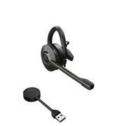 Jabra Micro-casque sans fil Engage 55 – Link 400 USB-A, réduction de bruit, certifié Teams – Noir