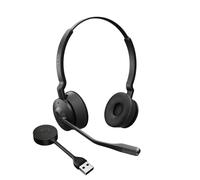 Jabra Casque stéréo Engage 55 DECT – dongle USB‑A, binaural, Noir/Titane, 150m, 13h