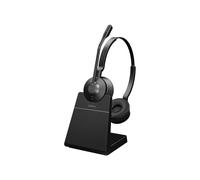 Jabra Engage 55 SE Casque Binaural Sans Fil DECT 150m, Portée 40-16000Hz, Micro Unidirectionnel, Autonomie 13h, Base USB-A