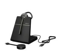 Jabra Engage 55 SE Casque Convertible MS avec Crochet d'oreille, Adaptateur Link 400c DECT USB-C, Support de Bureau Engage 55, câble USB-C vers USB-C de 1,2 m, Oreilles, Bandeau, Tour de Cou, étui de