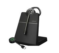 Jabra Engage 55 SE Convertible MS USB-C + Socle Casque sans-fil DECT avec sécurité accrue et qualité sonore supérieure, pour des appels efficaces quel
