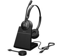 Jabra Engage 55 SE Stereo - Micro-casque - sur-oreille - DECT - sans fil - USB-C via adaptateur DECT - Certifié pour Microsoft Teams G