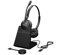 Jabra Engage 55 SE Stereo - Micro-casque - sur-oreille - DECT - sans fil - USB-C via adaptateur DECT - Certifié pour Microsoft Teams