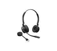 Jabra Engage 55 SE Stereo - Micro-casque - sur-oreille - DECT - sans fil - USB-C via adaptateur DECT - certifié UC