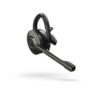 Jabra Engage 65 On-Ear DECT Convertible Headset - Skype For Business Certified Wireless Headphones - Advanced Noise Cancellation for Deskphones and Softphones - Black - UK Version