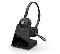 Jabra Engage 75 Casque DECT Stereo - Casque Sans Fil Certifié Skype Entreprise avec Suppression Avancée du Bruit pour Téléphones fixes et Softphones - Noir - Version UE
