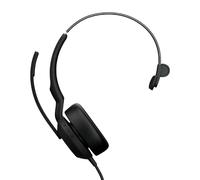 Jabra Evolve 2 50 MS Mono USB A/C Casque filaire mono avec micro performant, ANC et triple connectivité (USB A / C et Bluetooth) dans un format léger.