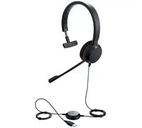 Jabra Evolve 20 UC Mono Casque Avec fil Arceau Bureau/Centre d'appels USB Type-A Noir