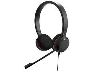 Jabra Evolve 20 Casque Filaire (édition 2025) - Casque Filaire Double Oreille pour Le Bureau et Le Travail à Domicile - Contrôle des appels - Toutes Les Plateformes - Connectivité USB-C/A - Noir
