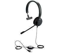 Jabra Evolve 20 Micro-casque supra-auriculaire filaire Mono noir Suppression du bruit du microphone micro-casque, volume réglable