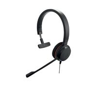 Jabra Evolve 20 MS Mono Casque Filaire USB-A, Arceau Supra-Aural, Micro Anti-Bruit, DSP, PeakStop/SafeTone G616, Noir, Compatible Windows/macOS