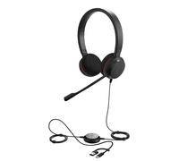Jabra Evolve 20 UC stereo - Micro-casque - sur-oreille - filaire - USB-C, USB-A - isolation acoustique - Certifié Alcatel-Lucent, Certifié Avaya, Certifié pour Microsoft Teams, Cisco Certified, Certif