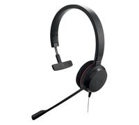 Jabra Evolve 20 Micro-casque supra-auriculaire filaire Mono noir Noise Cancelling, Suppression du bruit du microphone