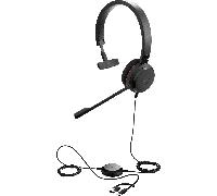 Jabra Evolve 30 II - USB-A/USB-C - double micro-casque filaire certifié pour Microsoft Teams | jack 3,5 mm