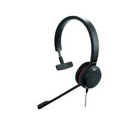 Jabra Evolve 30 II - USB-A/USB-C - Micro-casque filaire mono certifié pour Microsoft Teams | jack 3,5 mm