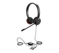 Jabra Evolve 30 II UC Duo USB-C/A Casque stéréo professionnel pour les communications unifiées, avec triple connectique USB-C / USB-A et Jack 3,5 mm.