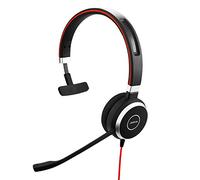 Jabra Evolve 40 UC Casque filaire professionnel mono - Casque téléphonique pour une meilleure productivité, un son supérieur pour les appels et la musique, une connexion jack 3,5 mm/USB et un design confortable pour toute la journée, UC optimisé