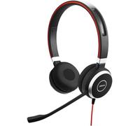 Jabra Evolve 40 UC Casque stéréo - Communications unifiées pour VoIP Softphone avec suppression passive du bruit - Câble USB avec contrôleur - Noir