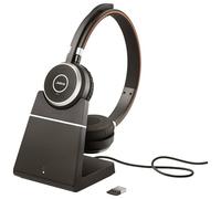 Jabra Evolve 65 SE - Micro-Casque Mono Bluetooth sans Fil - Micro à réduction de Bruit, Haute autonomie et Base de Chargement - Certifié UC, Fonctionne avec Les Plateformes Zoom, Unify, etc. - Noir