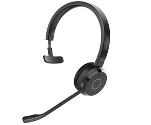 Jabra Evolve 65 Te (3e édition 2025) Micro-Casque Mono Bluetooth sans Fil, se connecte à 2 appareils, 16 h d’autonomie, Micro antibruit, Adaptateur USB-A, certifié MS Teams, Noir